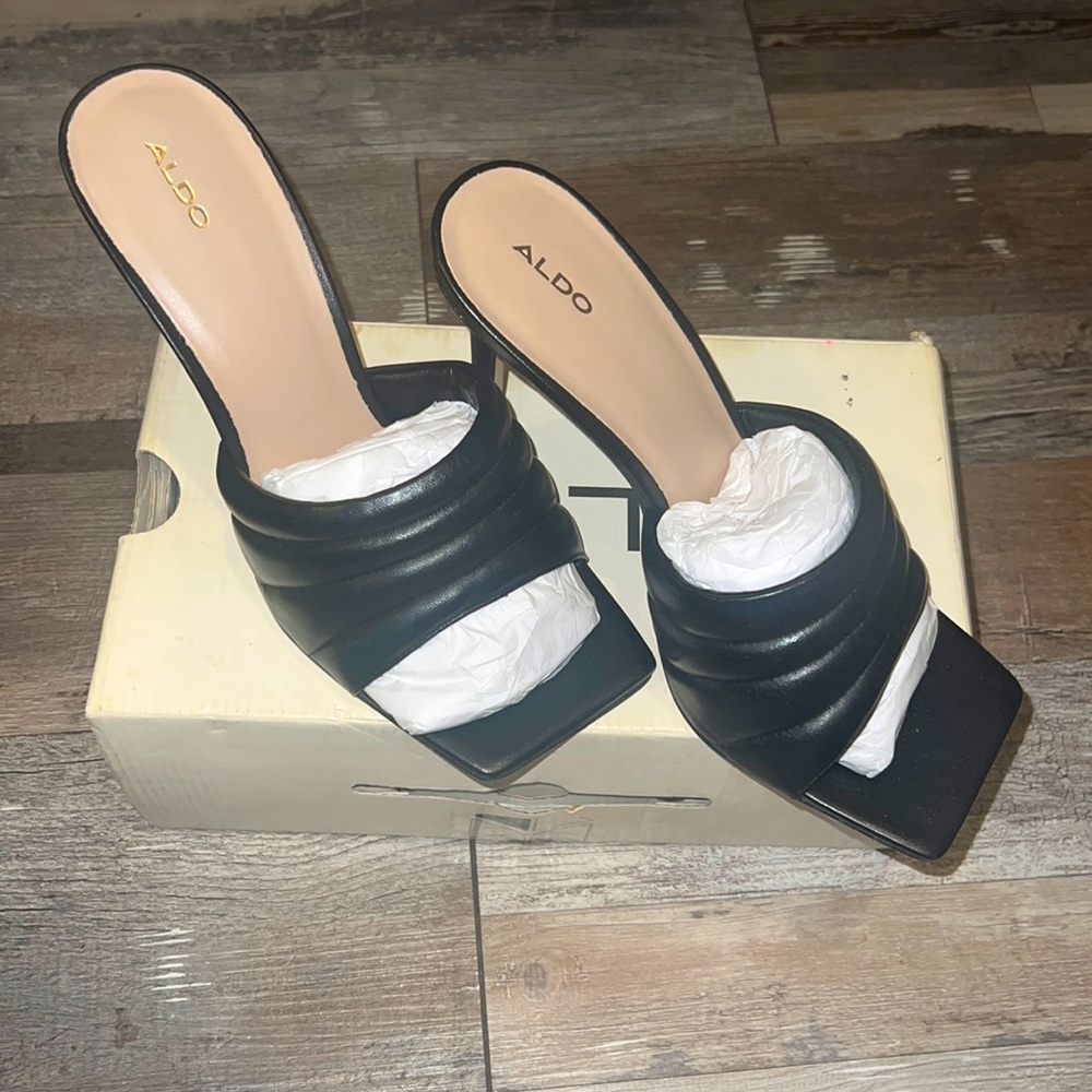 Aldo square toe stiletto heel